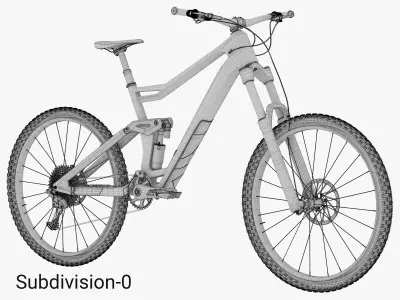 Mountain Bike mtb 3D model 3D model