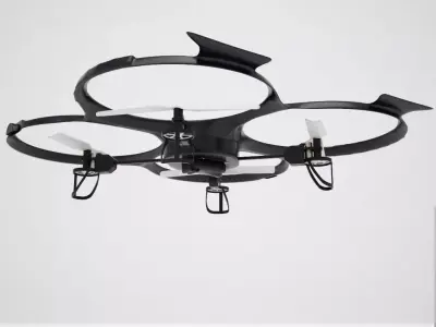 UDI U818A Drone Quadocopter Low-poly 3D model