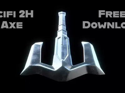 Scifi 2H Axe 3D model