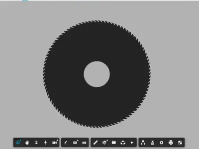 circular saw blade Free 3D print model