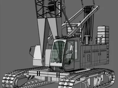 Liebherr Crawler Crane LR 1100 3D model