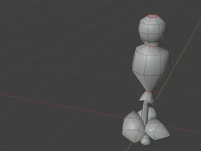Low Poly Stylized Target Dummy  Free low-poly 3D model