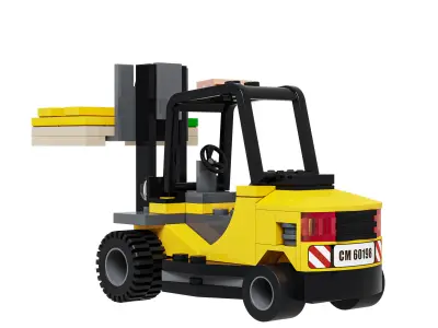 Lego 60198 Forklift truck 3D model