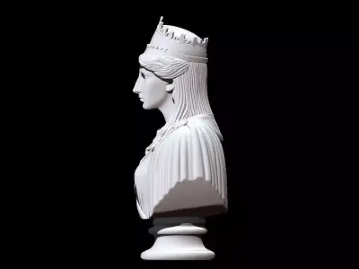Queen Zenobia Bust 3D print model
