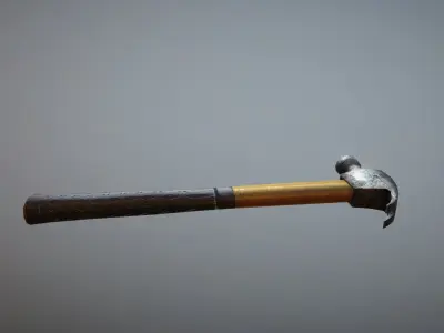 Hammer Low-poly 3D model 33