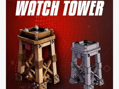 Watch tower 3D model order