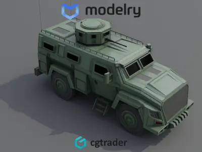 Military MRAP 3D model by OK3D