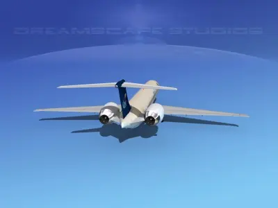 McDonnell Douglas MD-90 Saudi Arabian  3D model