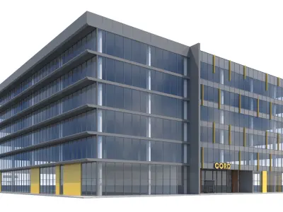 Commercial Building-010 Office Building 3D model