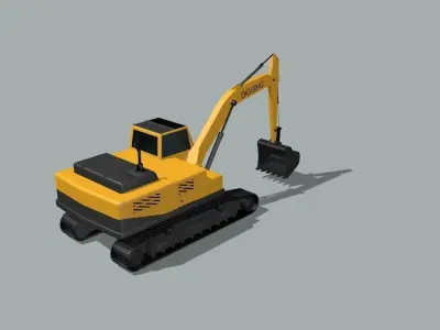 excavator 3D model get