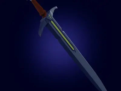  Styled Weapon Sword PBR Low-poly game reade Low-poly 3D model