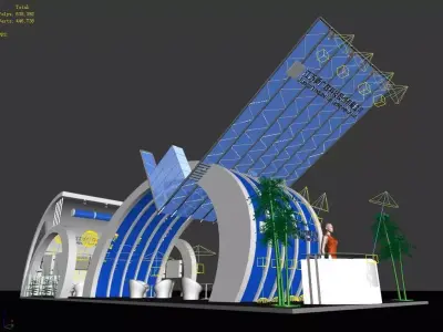 Exhibition - Area -6X15-3DMAX2009-012 3D model