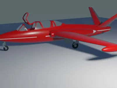 Fouga Magister 3D model