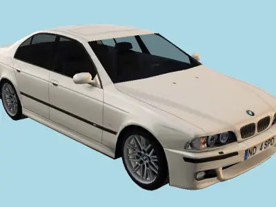 Low-poly car 3D model  Free low-poly 3D model