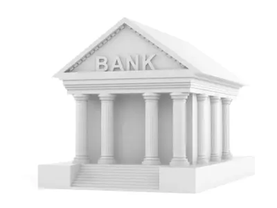 Bank Building Symbol 3D model buy