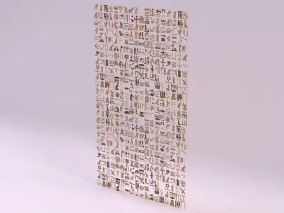 Egyptian Symbols - 034 Low-poly 3D model