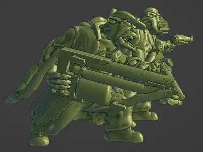 Ork Burner boyz 3D print model