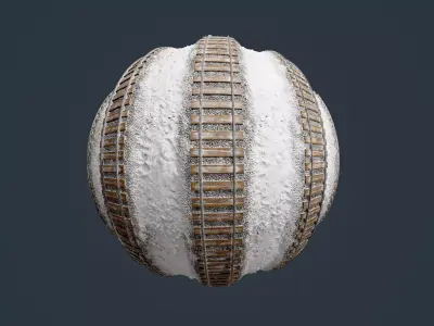 Train Tracks Seamless PBR Texture 11 Texture