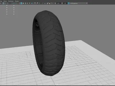Motorcycle Tyre Free 3D model
