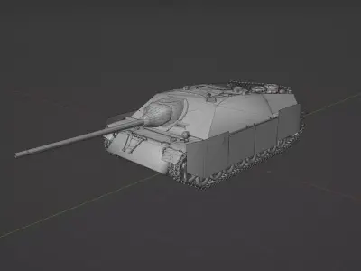 Jagdpanzer IV L70 Low-poly 3D model