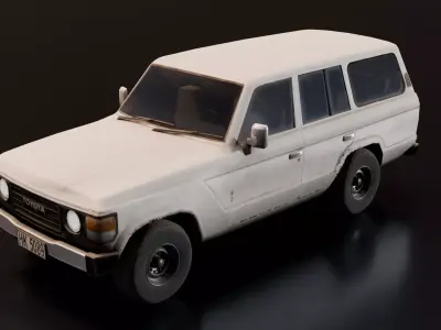 Toyota Land Cruiser J60 Game Ready model Low-poly 3D model