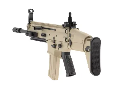FN SCAR Free low-poly 3D model