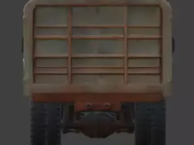 Rusted Old Cargo Truck 3D Model Low-poly 3D model