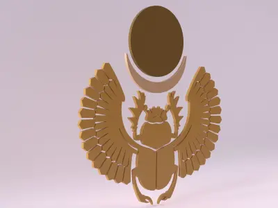 Egyptian Symbols - 020 Low-poly 3D model