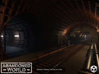 Modular Subway Tunnels 3D Model Pack