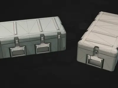 Military Asset Pack - Low-poly 3D model