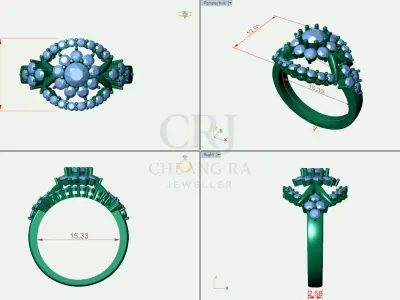 Girl Ring Free 3D print model
