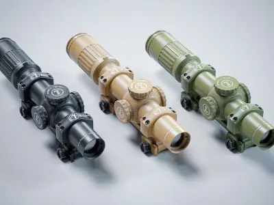 Leupold Mark-6 Scope Low-poly 3D model