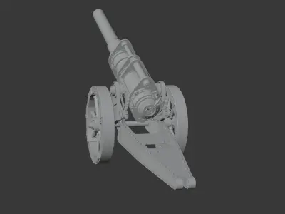 Howitzer Cannon 3D model