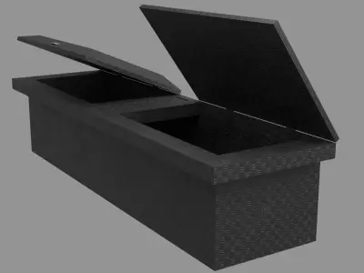 Basic Truck Toolbox Low-poly 3D model