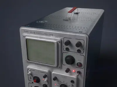 Tektronix 552B Low-poly 3D model