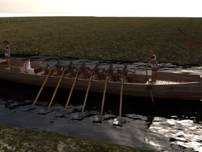 Rome Boat 3D model