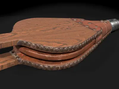 Victorian Bellows Low-poly 3D model