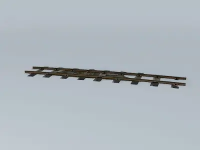 Eco Rail N/Gauge Yard Curve Old Steam Days Free 3D model
