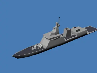 Frigate Jose Rizal Class Low-poly 3D model