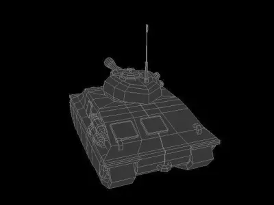 war tank  Low-poly 3D model