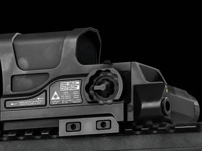 Wilcox Boss XE Reflex Sight Low-poly 3D model