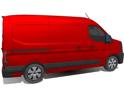 Renault Master 2024 High-Quality Commercial Van 3D model