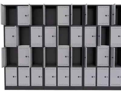 Coin Lockers 3D model