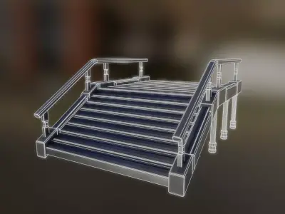 Ramp 3d model Low-poly 3D model