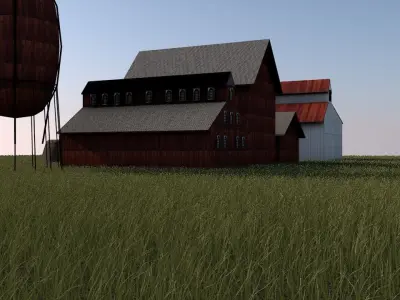 Farm Kit Low-poly 3D model