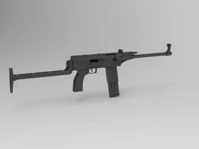 Type 79 submachine gun 3D model
