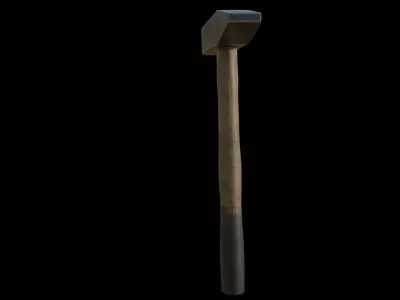 hammer Low-poly 3D model 10