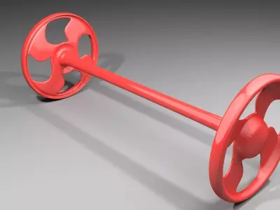 Plastic Wheel 2 3D model