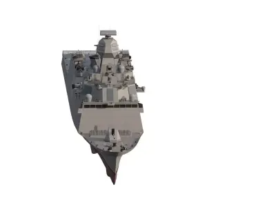 US NAVY MULTIMISSION MODULAR COMBAT FRIGATE 3D model