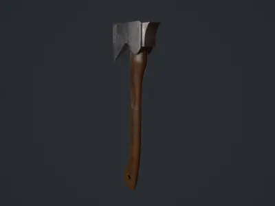 Hatchet axe Low-poly 3D model order